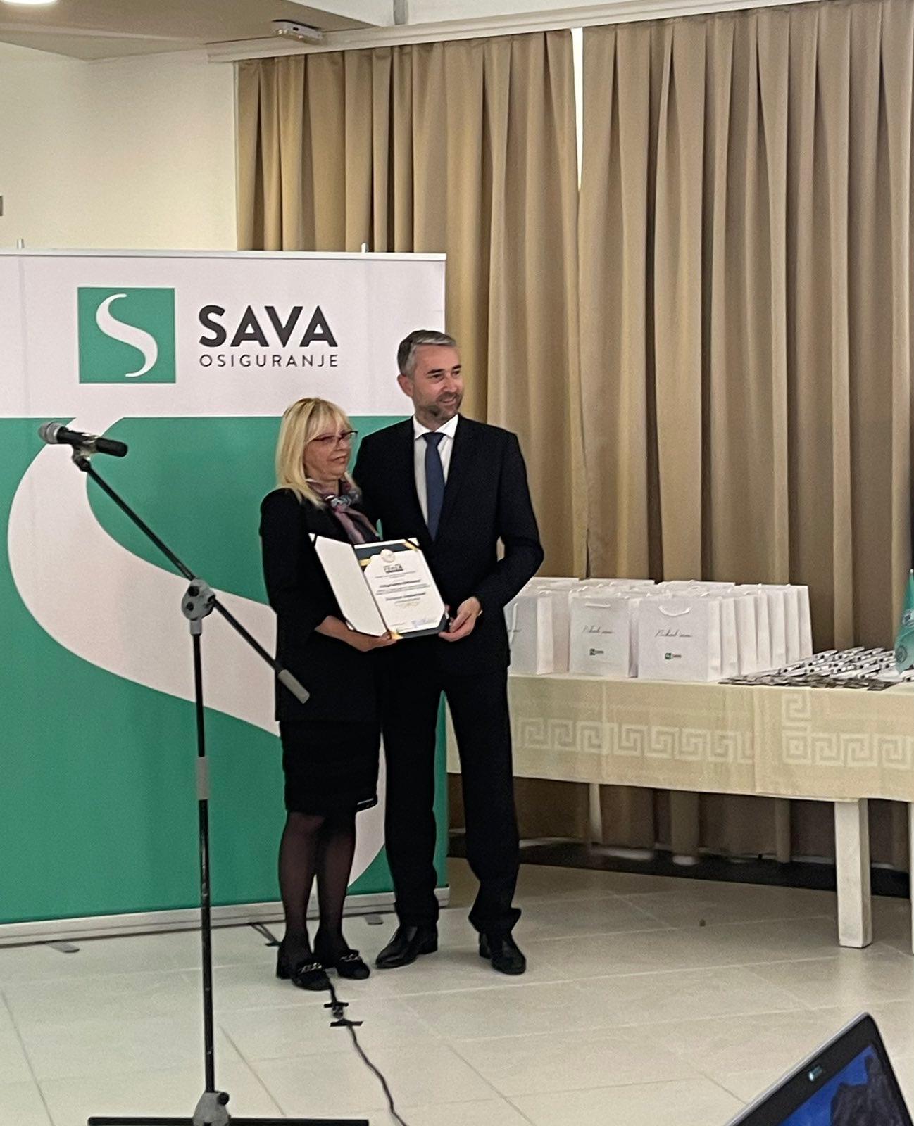 Specijalno priznanje Foruma privrednika Čačka za Ljiljanu Avramović